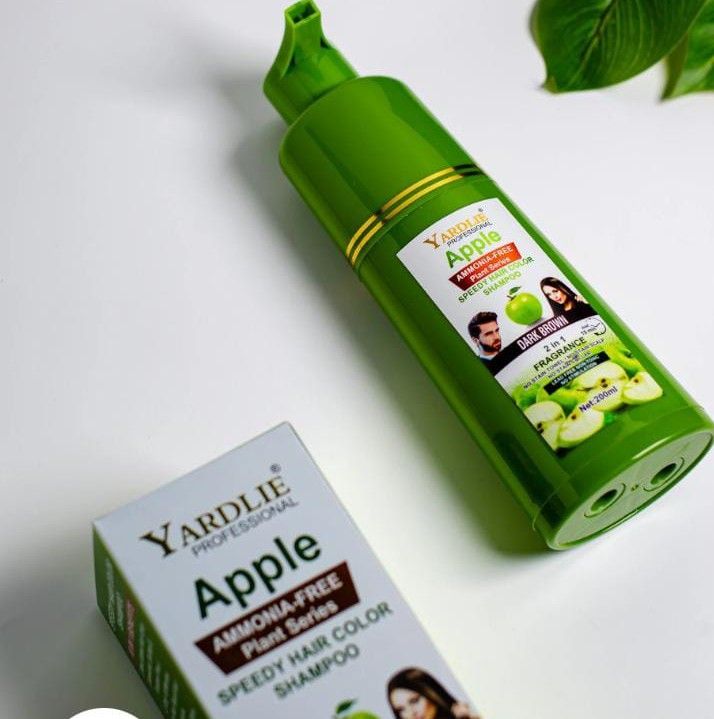 Apple Hair Color Shampoo Natural Dark Brown Yardlie