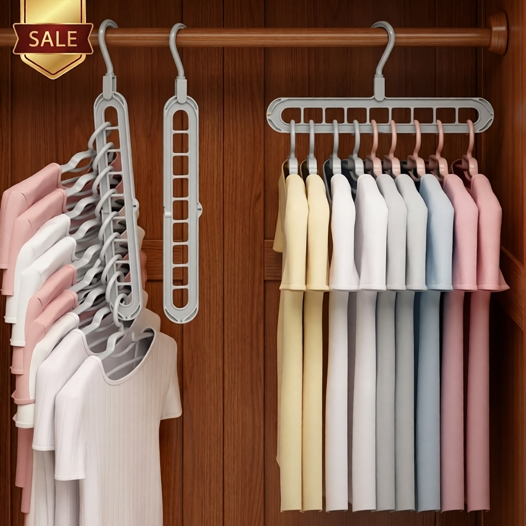 9-hole Clothes Hanger Organizer + Space Saver