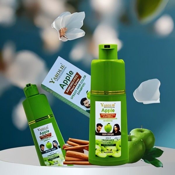 Apple Hair Color Shampoo Natural Dark Brown Yardlie
