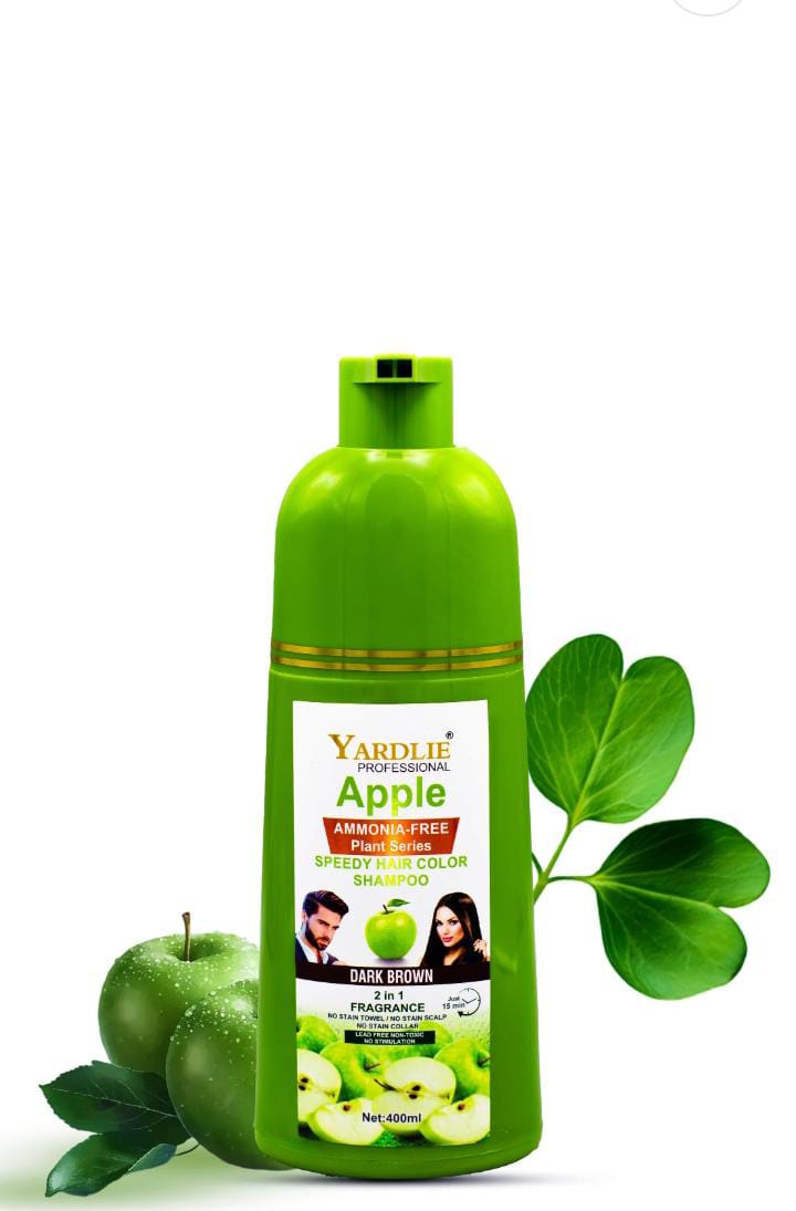 Apple Hair Color Shampoo Natural Dark Brown Yardlie