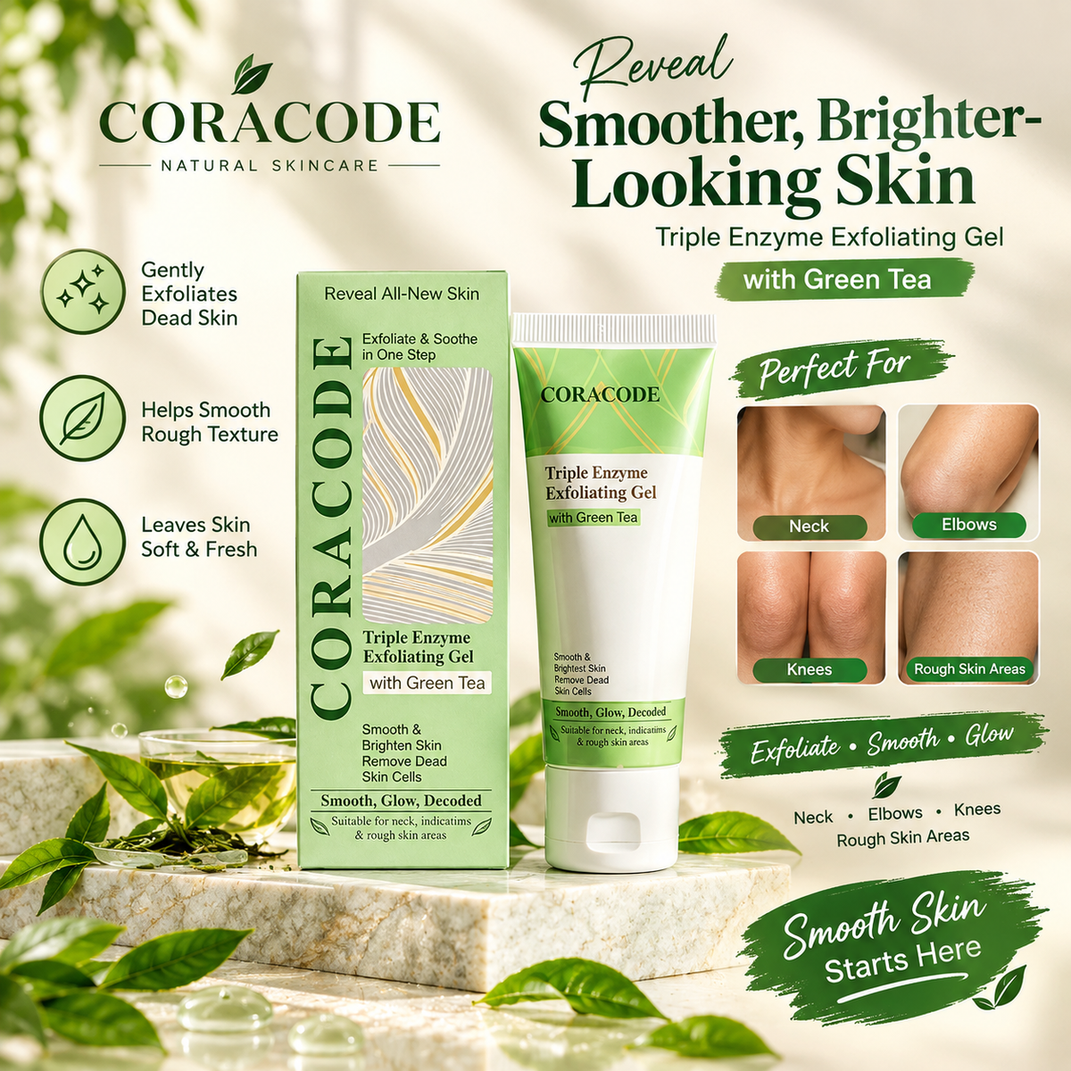 Coracode Triple Enzyme Exfoliating Gel