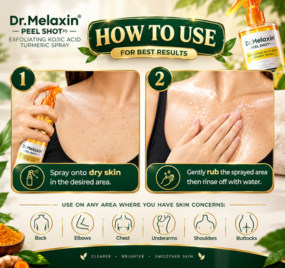 Dr.Melaxin Peel Shot Exfoliating Kojic Acid Turmeric Spray 200ml