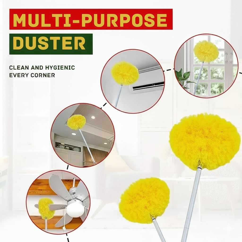 Fan Duster Ceiling Multi Purpose Duster – Foldable Rod for Easy Ceiling Fan