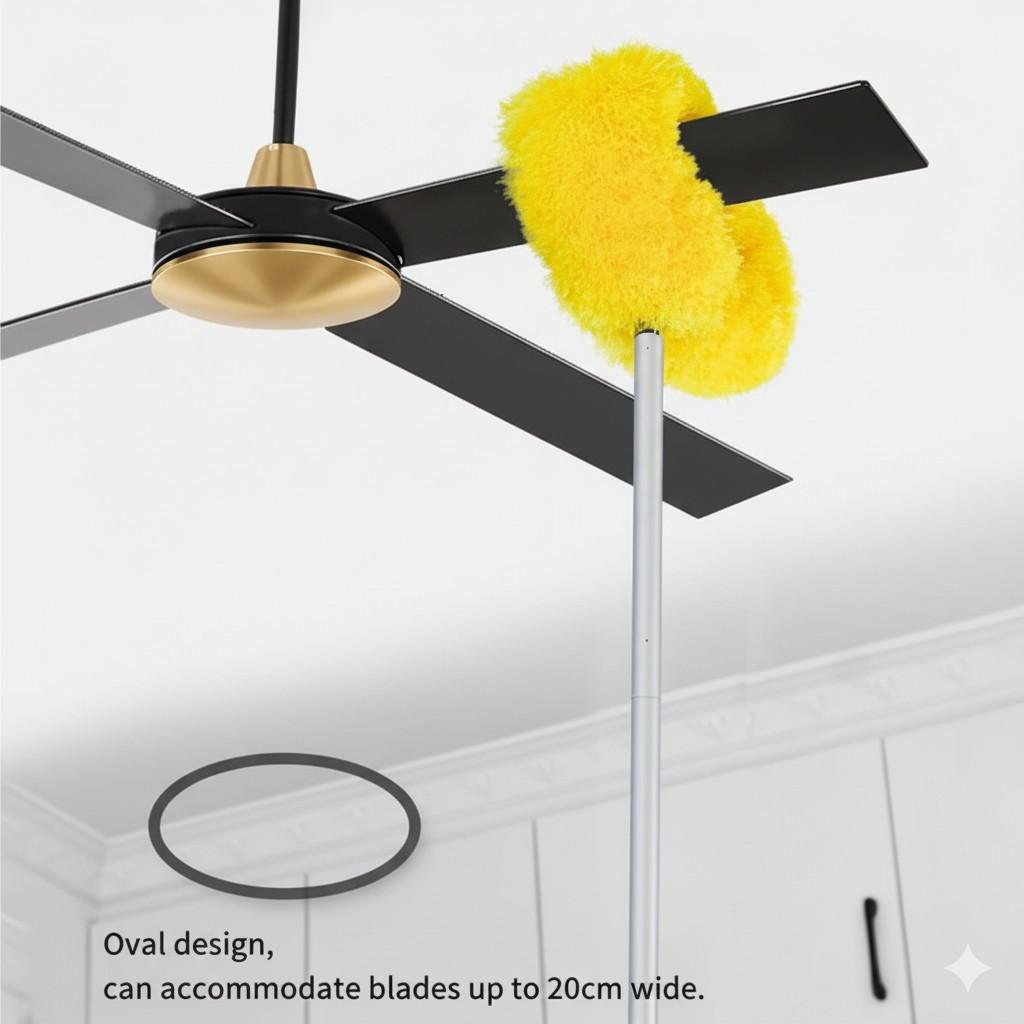 Fan Duster Ceiling Multi Purpose Duster – Foldable Rod for Easy Ceiling Fan