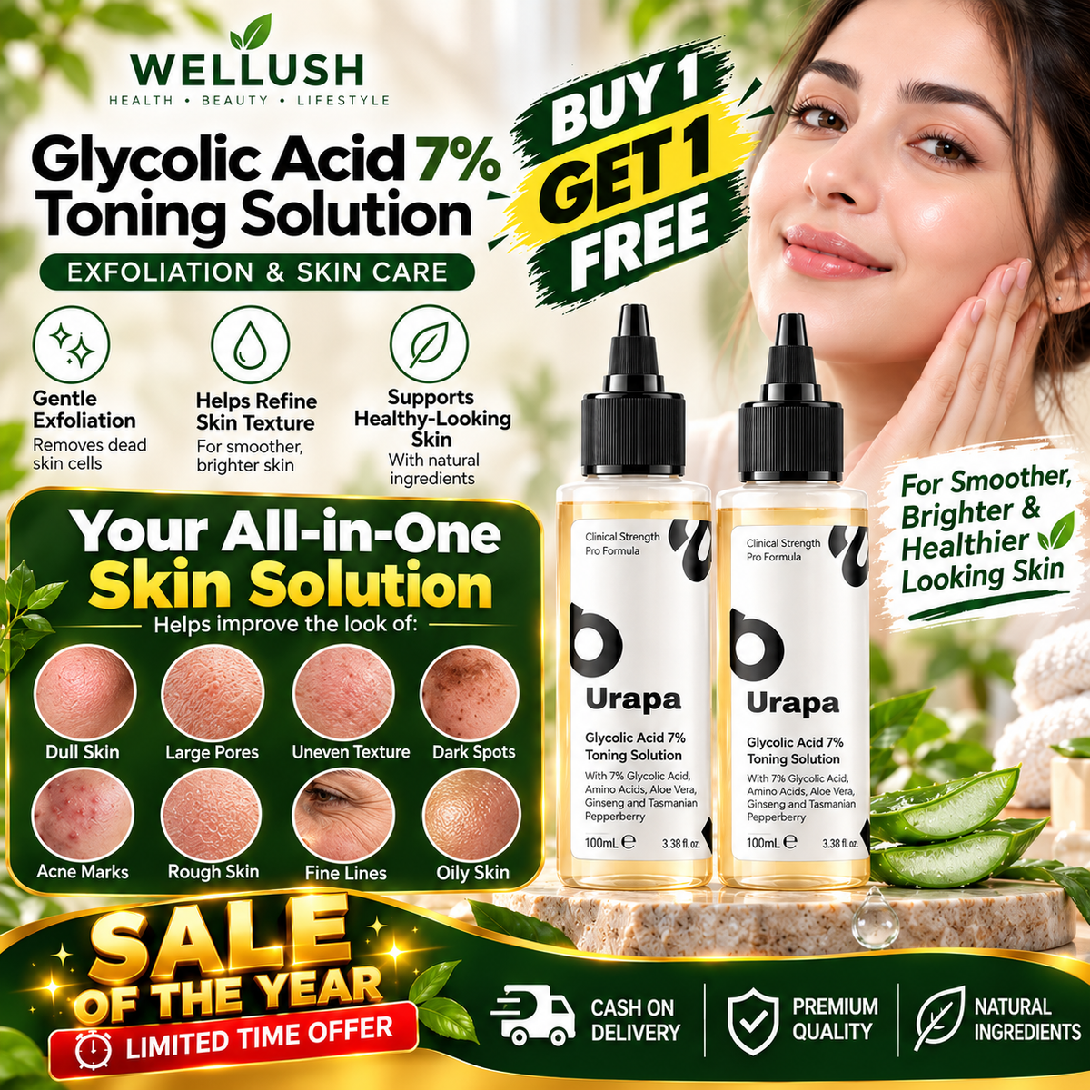 Glycolic Acid 7% Toning Solution