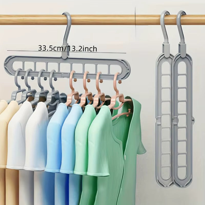 9-hole Clothes Hanger Organizer + Space Saver
