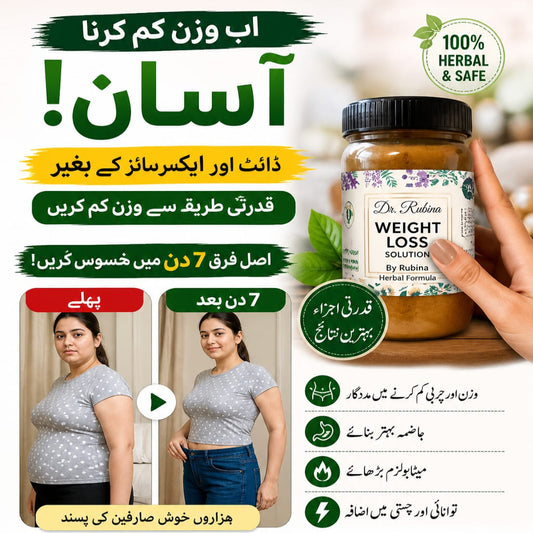 Herbal Weight Loss Formula by Dr. Rubina | Slim, Digest & Energize