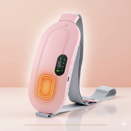Pink Period Cramp Relief Electric Heating Belt Massage