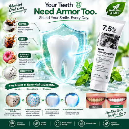 Holydeer 7.5% nHAP Nano-Hydroxyapatite Toothpaste 120g | Wellush