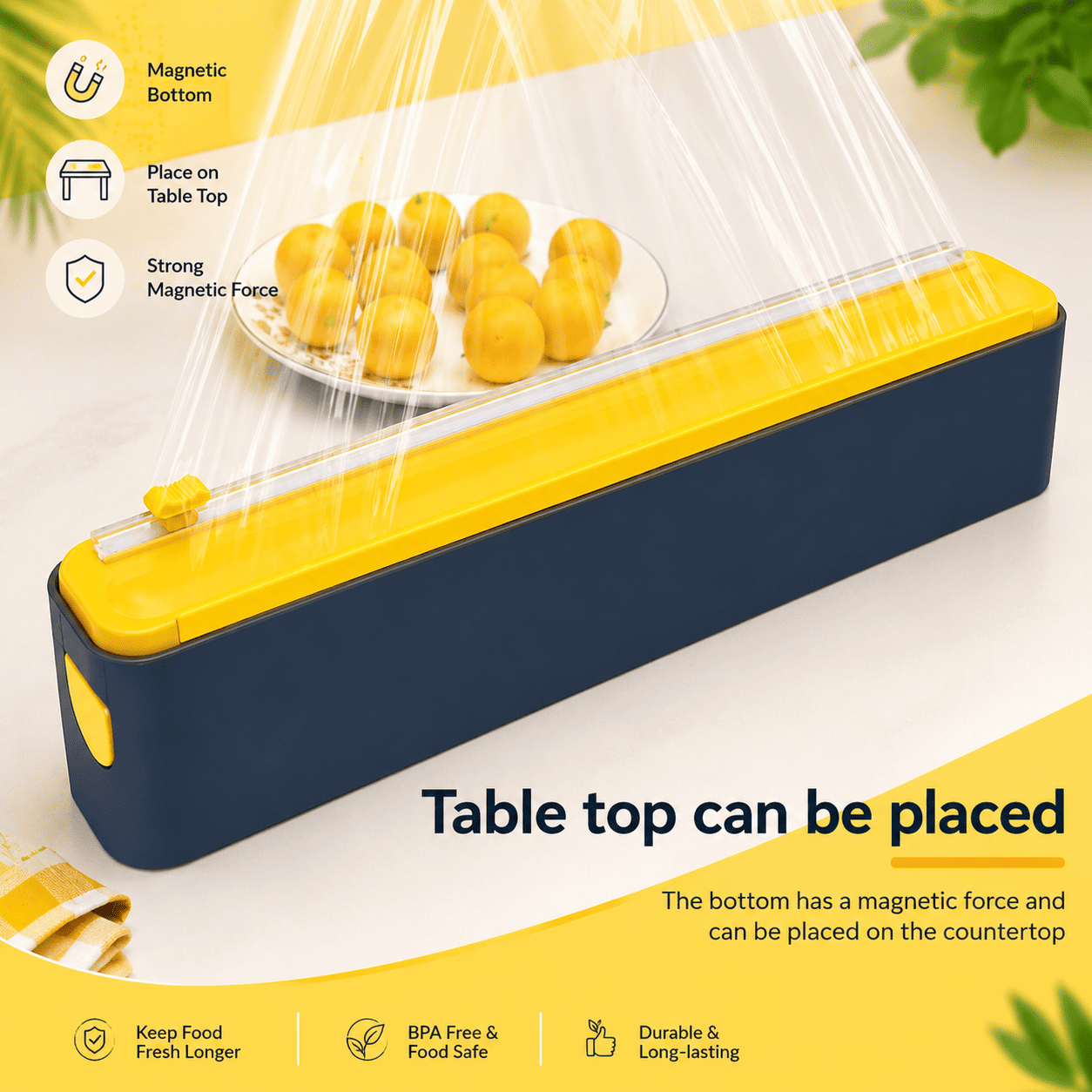 Wellush® GlideCut Pro – Magnetic One-Touch Wrapping