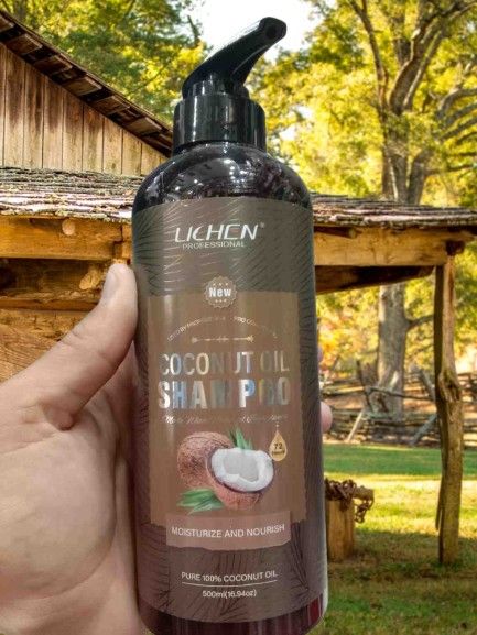 Lichen Coconut Oil Hair Shampoo – 500ml Sulfate-Free, Vegan & Color-Safe Formula