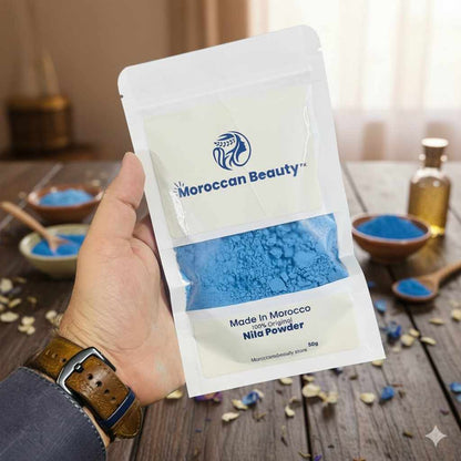 Moroccan Beauty Nila Powder | Blue Nila Skin Whitening Powder 50g