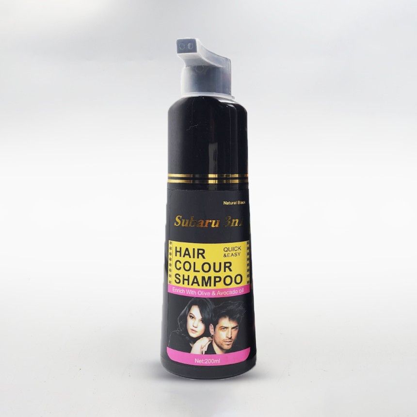 Subaru 3 in 1 Black Hair Color Shampoo For Men & Women 200 ML