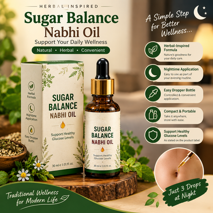 Sugar Balance Nabhi Oil | Herbal Belly Button Oil - 30ml