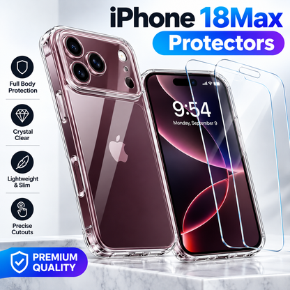 Tempered Glass Screen Protector for iPhone 18 Pro & Pro Max