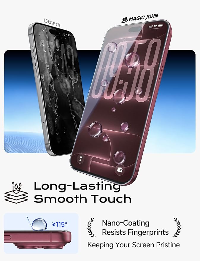 Tempered Glass Screen Protector for iPhone 18 Pro & Pro Max