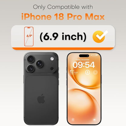 Tempered Glass Screen Protector for iPhone 18 Pro & Pro Max