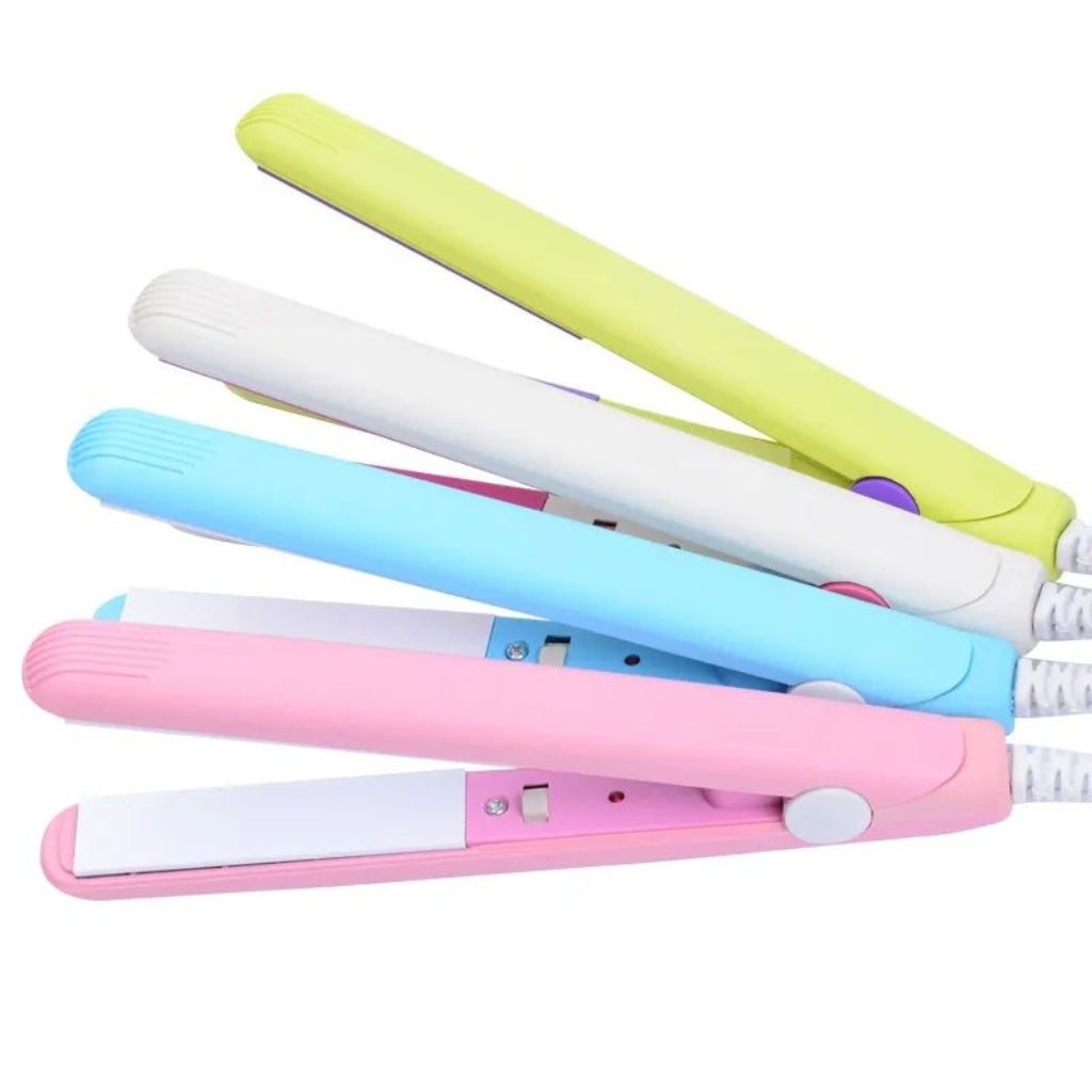 Mini Hair Straightener - Lightweight & Portable with Adjustable Heat