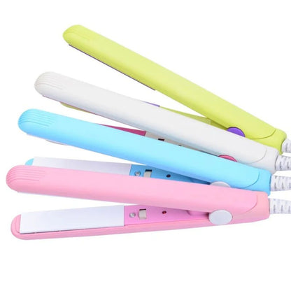 Mini Hair Straightener - Lightweight & Portable with Adjustable Heat