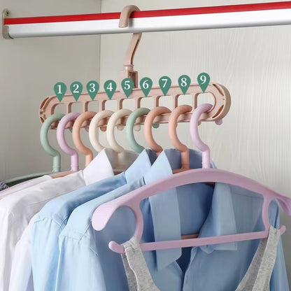 9-hole Clothes Hanger Organizer + Space Saver
