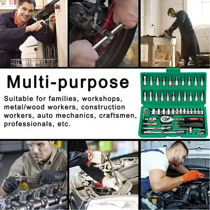 46PCS Socket Wrench Tool Set