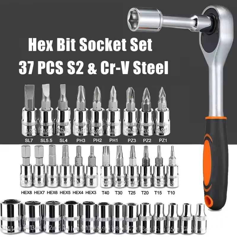 46PCS Socket Wrench Tool Set