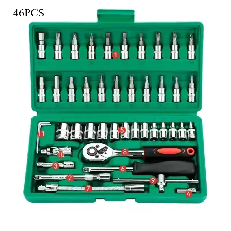 46PCS Socket Wrench Tool Set
