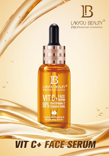 Lakyou Beauty Vitamin C Serum – 98% Pure for Glowing Skin, Brightening, Firming & Anti-Aging (50ml)
