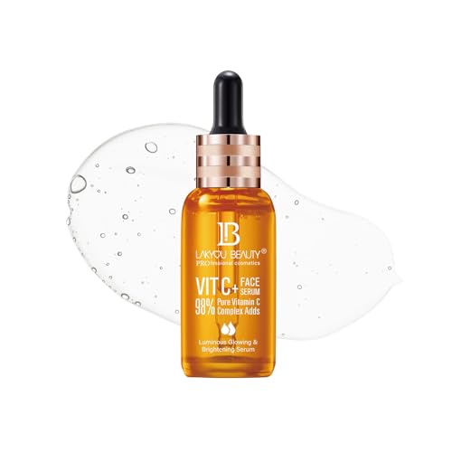 Lakyou Beauty Vitamin C Serum – 98% Pure for Glowing Skin, Brightening, Firming & Anti-Aging (50ml)
