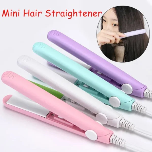 Mini Hair Straightener - Lightweight & Portable with Adjustable Heat