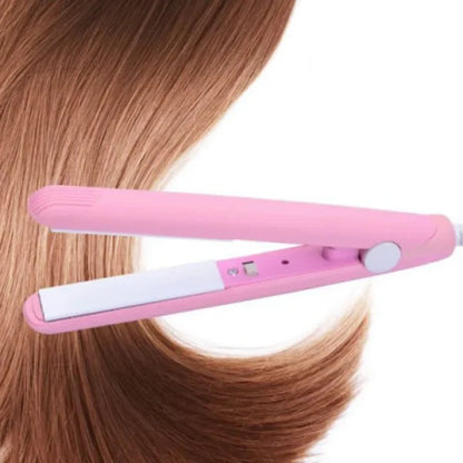 Mini Hair Straightener - Lightweight & Portable with Adjustable Heat